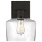 Access Lighting Port Nine Chardonnay, Chardonnay LED Wall Sconce, Matte Black Finish, Seeded Glass 63144LEDDLP-MBL/SDG - alternate 4